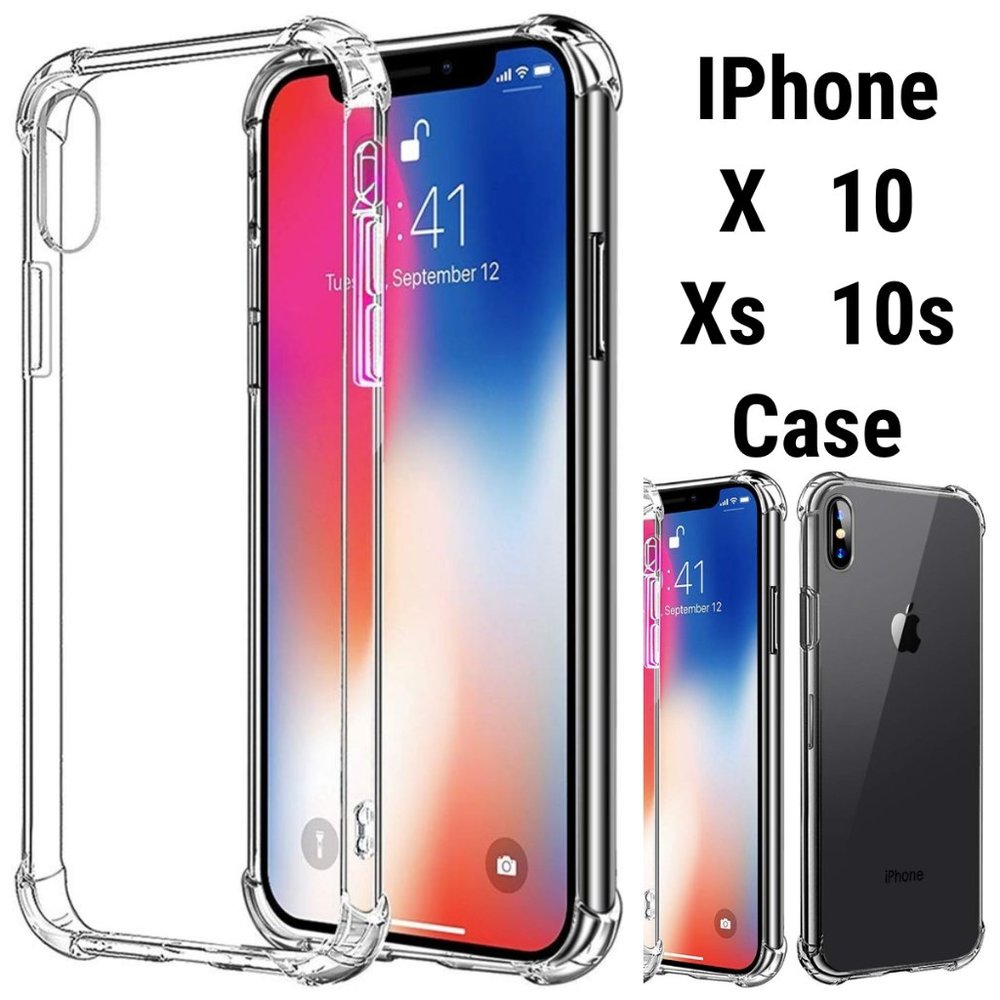 NEW iPhone Xs 1Os X 10 Case Clear Cover Slim Soft
